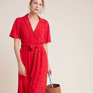Maeve aria red dress from Anthropologie